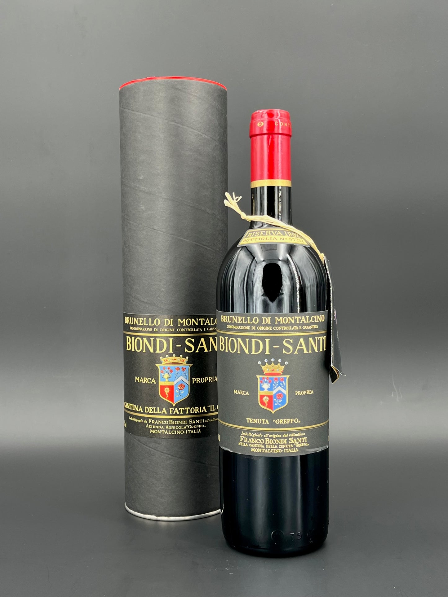 Brunello di Montalcino Riserva Normalflasche mit OK | Biondi Santi | Tenuta Il Greppo