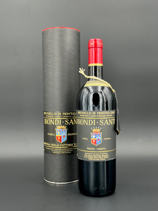 Brunello di Montalcino Riserva Normalflasche mit OK | Biondi Santi | Tenuta Il Greppo