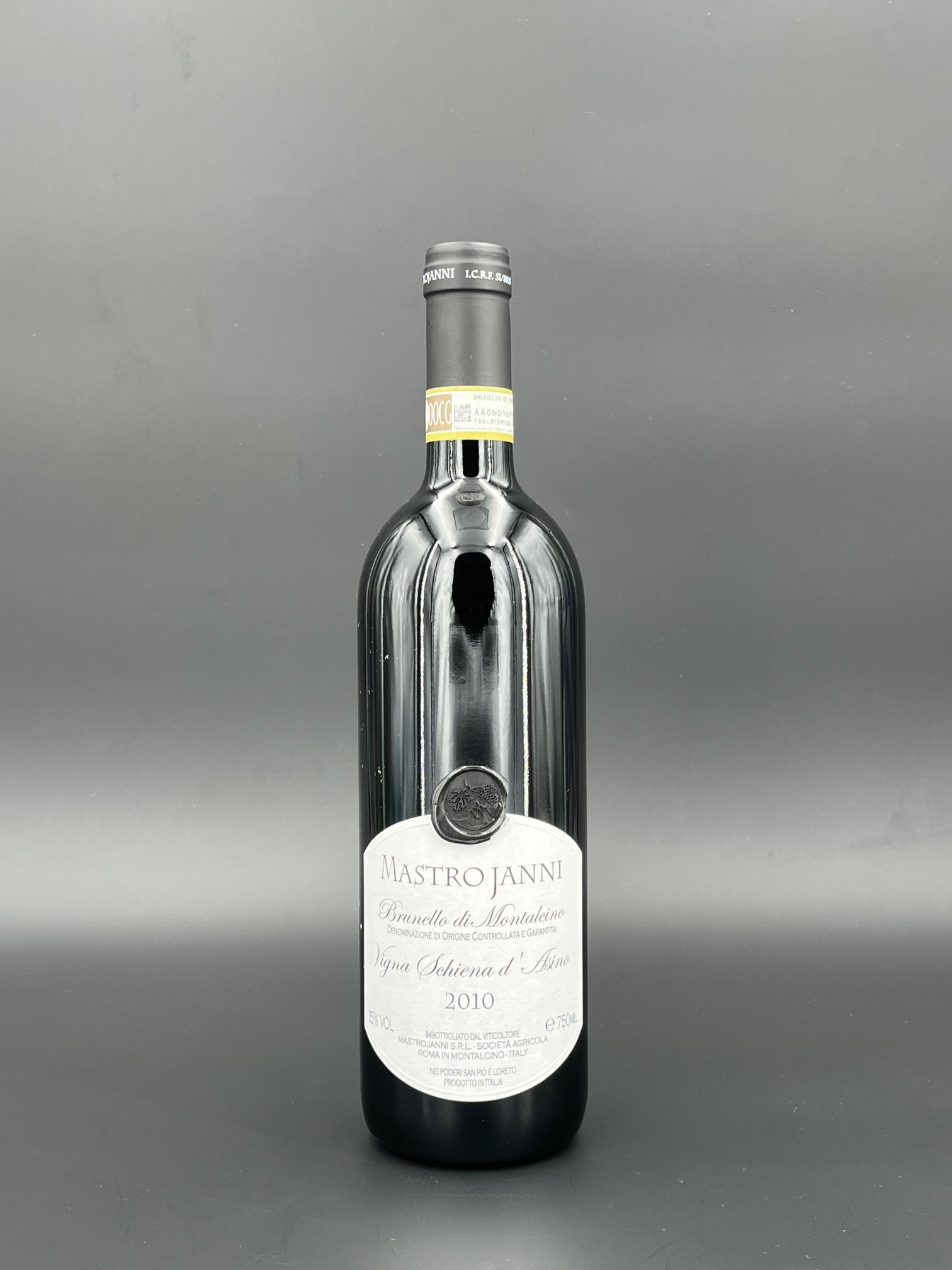Vigna Schiena d`Asino Brunello di Montalcino 2010 Normalflasche | Mastrojanni