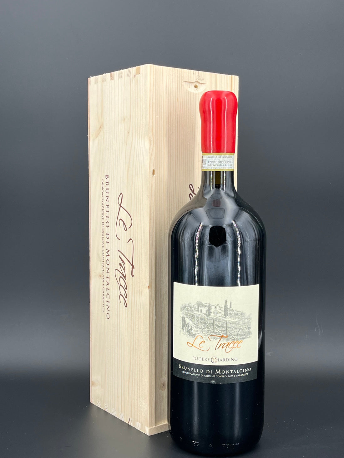 "Le Tracce" Brunello di Montalcino DOCG 2017 Magnum in OHK  | Podere Giardino