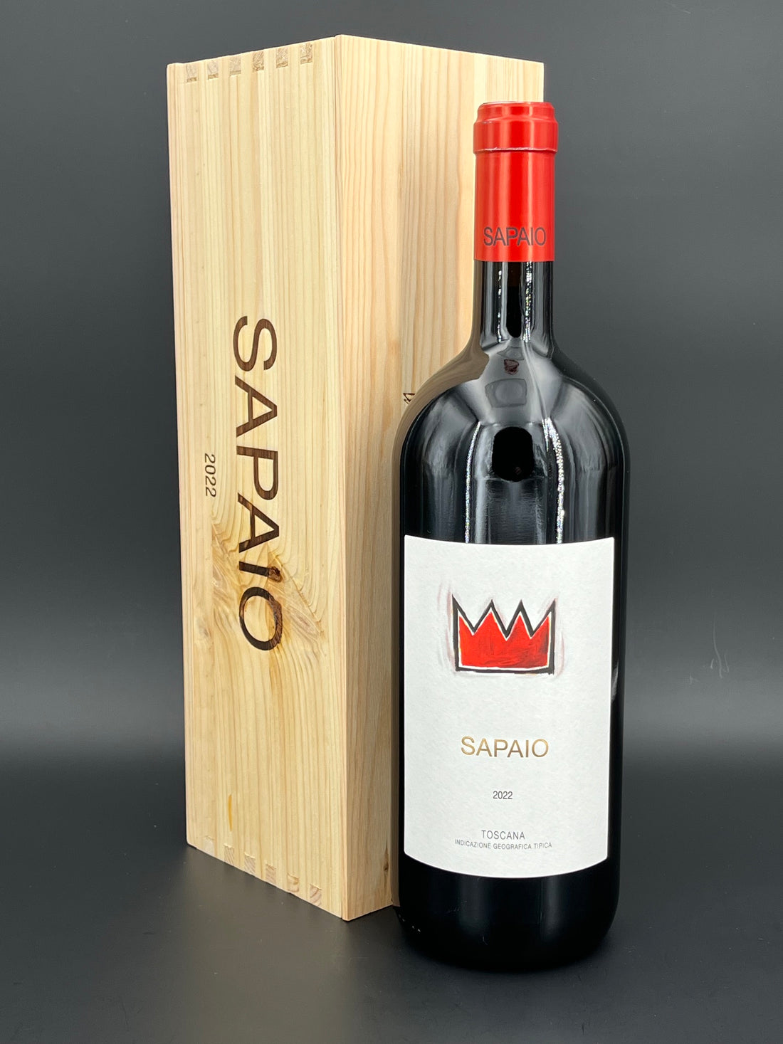 "Sapaio" Rosso Toscana IGT 2022 Biologico Magnum in OHK | Podere Sapaio